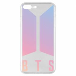 Чехол для iPhone 8 Plus BTS gradient logo - PrintSalon