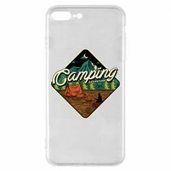Чехол для iPhone 8 Plus Camping and forest - PrintSalon
