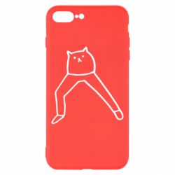 Чехол для iPhone 8 Plus Cat in pants - PrintSalon