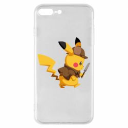 Чехол для iPhone 8 Plus Cute Detective Pikachu