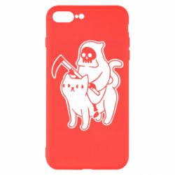 Чохол для iPhone 8 Plus Death and cat - PrintSalon