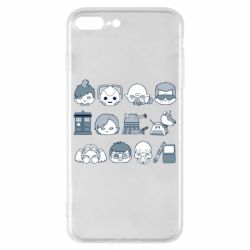 Чехол для iPhone 8 Plus Doctor who icons - PrintSalon