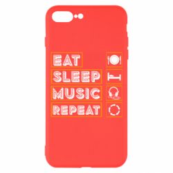 Чехол для iPhone 8 Plus Eat sleep dj repeat. - PrintSalon
