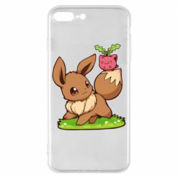 Чехол для iPhone 8 Plus Eevee with Hoppip