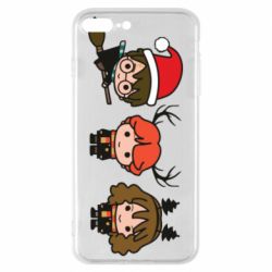 Чохол для iPhone 8 Plus Гаррі Поттер та друзі новорічні