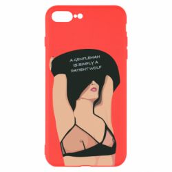 Чехол для iPhone 8 Plus Gentleman Is Simply A Patient Wolf - PrintSalon