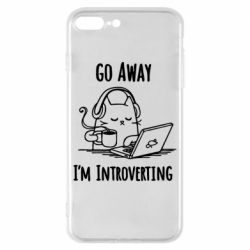 Чехол для iPhone 8 Plus Go away i'm introverting - PrintSalon