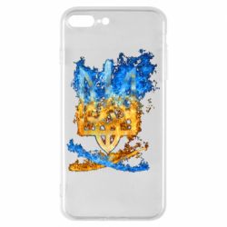Чехол для iPhone 8 Plus Горящий гербу Украины - PrintSalon