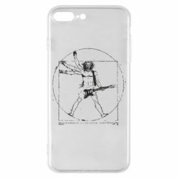 Чехол для iPhone 8 Plus Guitarist Da Vinci - PrintSalon