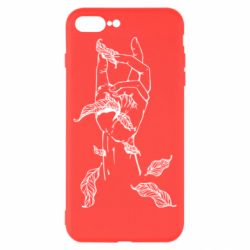 Чехол для iPhone 8 Plus Hand with leafs - PrintSalon