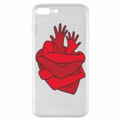 Чехол для iPhone 8 Plus Heart out of hands - PrintSalon
