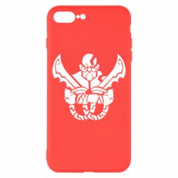 Чехол для iPhone 8 Plus Kratos silhouette - PrintSalon