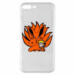 Чехол для iPhone 8 Plus Kurama And Naruto - PrintSalon