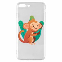 Чехол для iPhone 8 Plus Monkey. Fuck You - PrintSalon