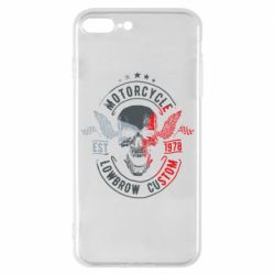 Чехол для iPhone 8 Plus Moto skull - PrintSalon