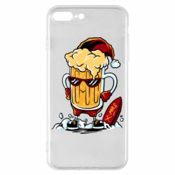 Чехол для iPhone 8 Plus New Year's beer - PrintSalon