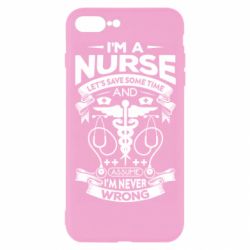 Чехол для iPhone 8 Plus Nurse I'm Never Wrong - PrintSalon