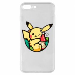 Чехол для iPhone 8 Plus Pikachu with ketchup - PrintSalon