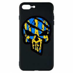 Чохол для iPhone 8 Plus Punisher Coat of arms of Ukraine - PrintSalon
