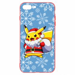 Чохол для iPhone 8 Plus Santa Claus Pikachu - PrintSalon