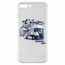 Чехол для iPhone 8 Plus Scania watercolor art - PrintSalon