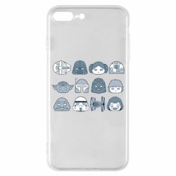 Чехол для iPhone 8 Plus Star wars icons - PrintSalon