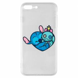 Чехол для iPhone 8 Plus Стич с куклой - PrintSalon