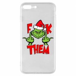 Чехол для iPhone 8 Plus The grinch f*ck them - PrintSalon
