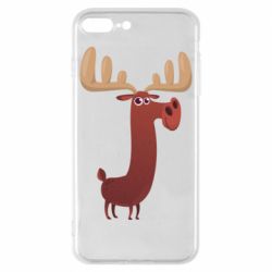 Чехол для iPhone 8 Plus Забавный олень - PrintSalon