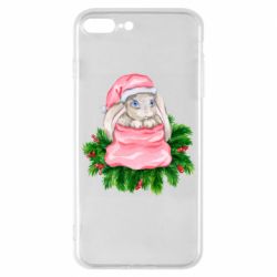 Чехол для iPhone 8 Plus Заяц Новогодний - PrintSalon