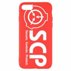 Чохол для iPhone 8 SCP logo text - PrintSalon