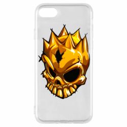 Чехол для iPhone 8 Standoff - Gold Skull - PrintSalon