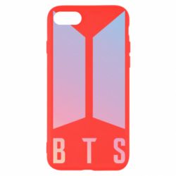 Чехол для iPhone SE 2020 BTS gradient logo - PrintSalon
