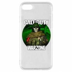Чехол для iPhone SE 2020 Call of duty Warzone ghost green background - PrintSalon