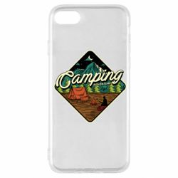Чехол для iPhone SE 2020 Camping and forest - PrintSalon