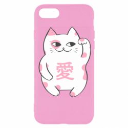 Чехол для iPhone SE 2020 Cat and hieroglyphs - PrintSalon