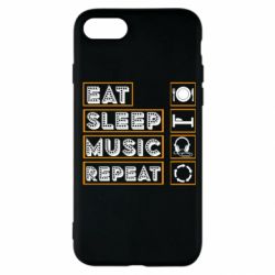 Чехол для iPhone SE 2020 Eat sleep dj repeat. - PrintSalon