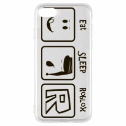 Чохол для iPhone SE 2020 Eat Sleep Roblox - PrintSalon