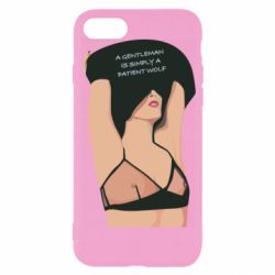 Чехол для iPhone SE 2020 Gentleman Is Simply A Patient Wolf - PrintSalon
