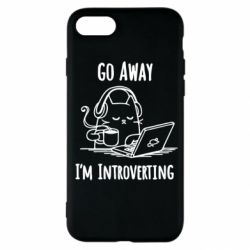 Чехол для iPhone SE 2020 Go away i'm introverting - PrintSalon