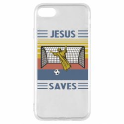 Чехол для iPhone SE 2020 Jesus will save - PrintSalon