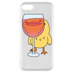 Чехол для iPhone SE 2020 Качка і келих вина - PrintSalon