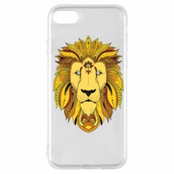 Чехол для iPhone SE 2020 Lion art - PrintSalon