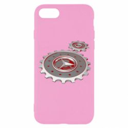 Чехол для iPhone SE 2020 Mercedes logo механизм - PrintSalon