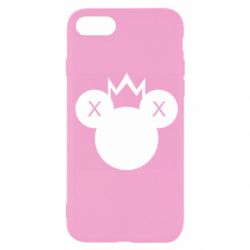 Чехол для iPhone SE 2020 Mickey with a crown - PrintSalon