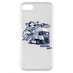 Чехол для iPhone SE 2020 Scania watercolor art - PrintSalon