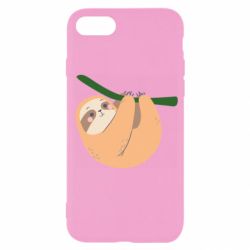 Чехол для iPhone SE 2020 Sloth on a branch - PrintSalon