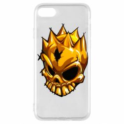 Чехол для iPhone SE 2020 Standoff - Gold Skull - PrintSalon