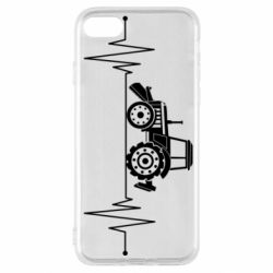 Чехол для iPhone SE 2020 Трактор импульс - PrintSalon