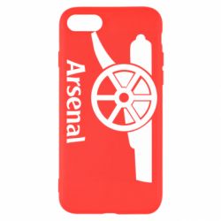 Чехол для iPhone SE 2022 Arsenal simple logo - PrintSalon